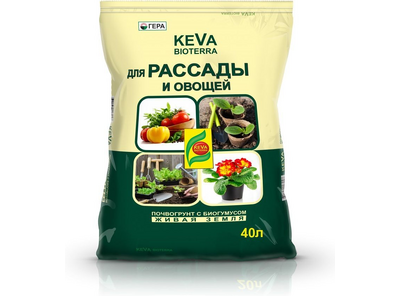 Грунт для рассады и овощей Keva Bioterra 40 л